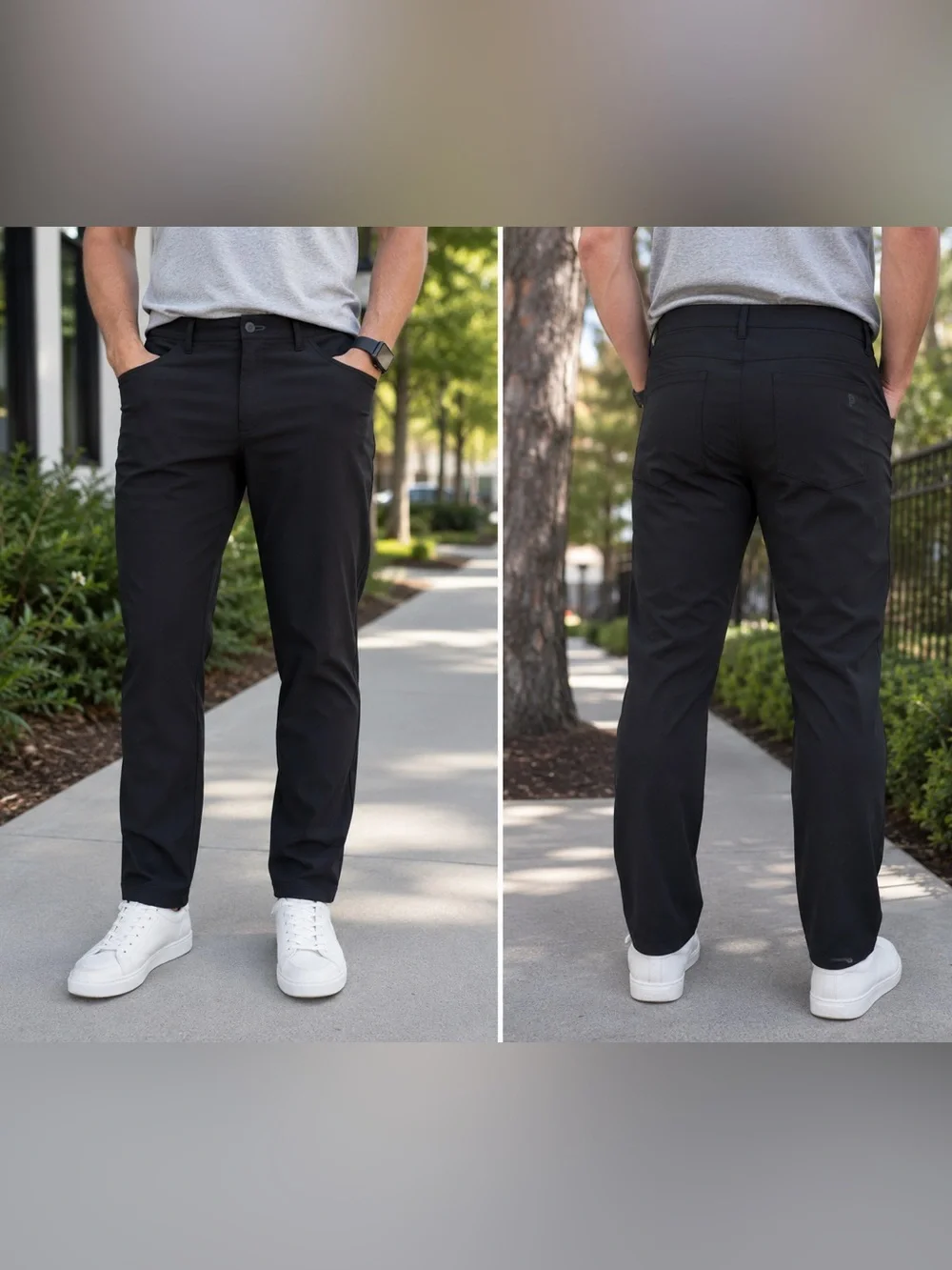 Public Rec Workday 2.0 Dealmaker 5-Pocket Performance Tech Black Pants Sz 38x28